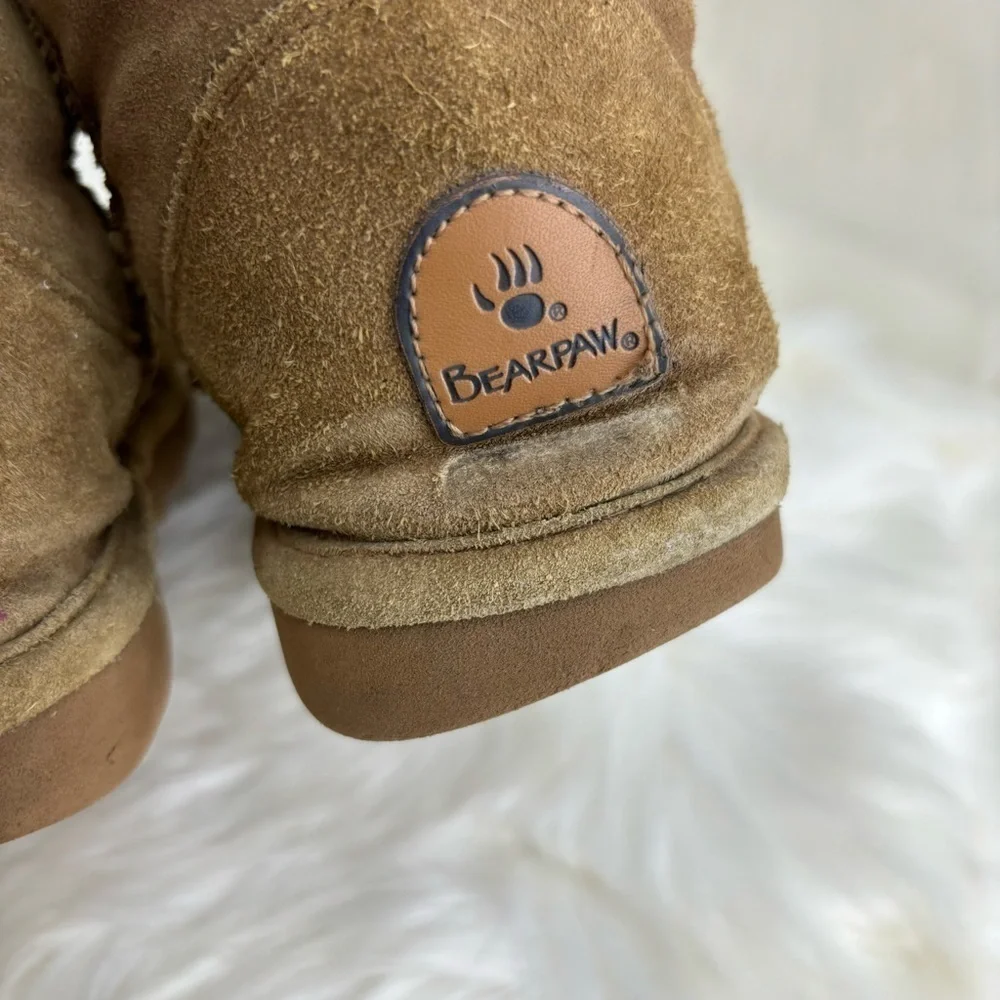 BEARPAW FUR WINTER TALL BOOTS SIZE 8